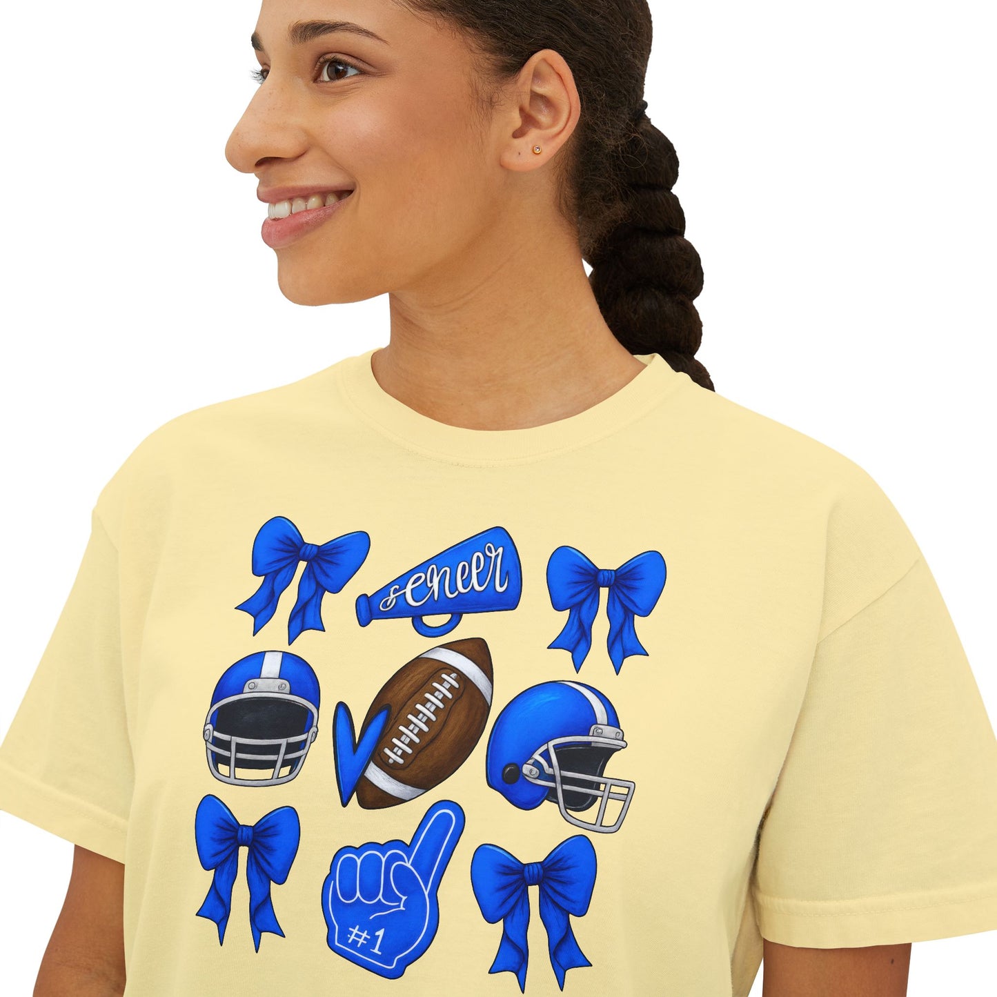Spartan Cheer & Football Comfort Colors Boxy Tee