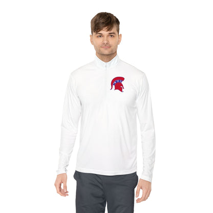 Spartan Red Logo Quarter-Zip Pullover