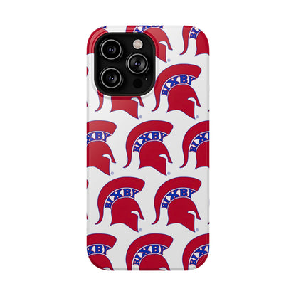 Bixby Spartan Red Logo Impact Resistant iPhone Case