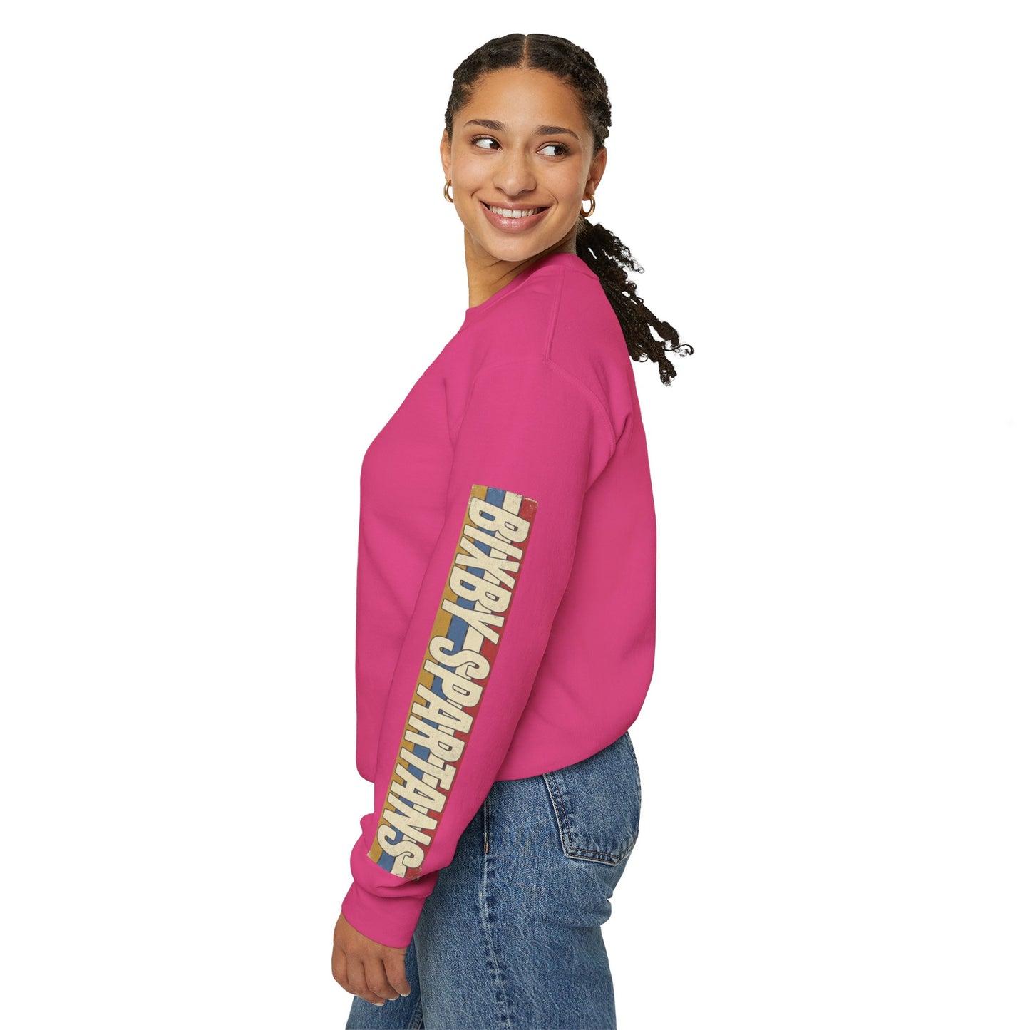 Bixby Spartans Sleeve Graphic Gildan Sweatshirt