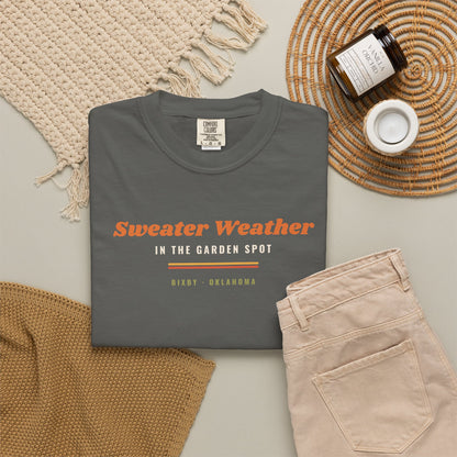 Sweater Weather in the Garden Spot Comfort Colors Tee
