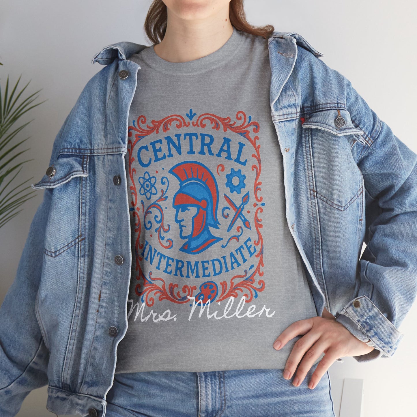 Ornate Central Intermediate Personalized Spartan Gildan Tee