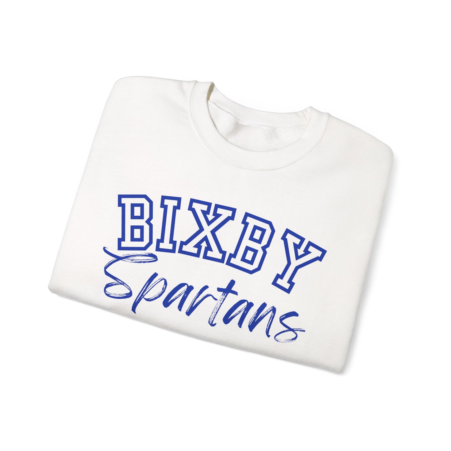 Bixby Spartans Gildan Sweatshirt with Sleeve Logo