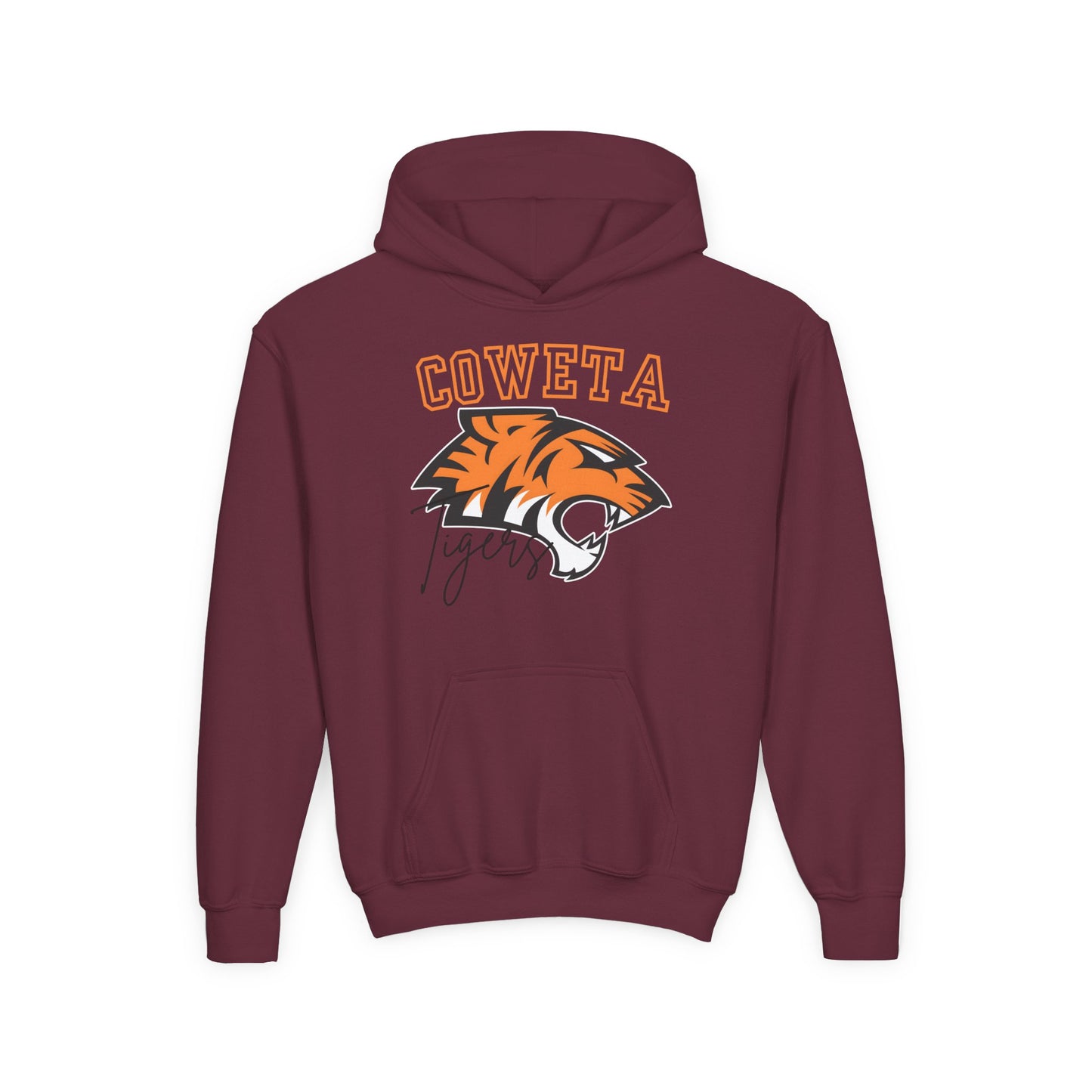 Coweta Tigers Youth Crewneck Gildan Hoodie