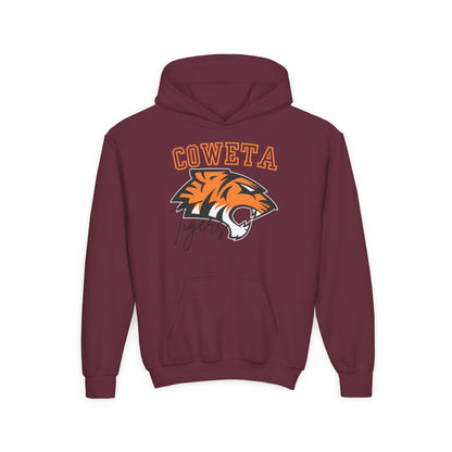 Coweta Tigers Youth Crewneck Gildan Hoodie