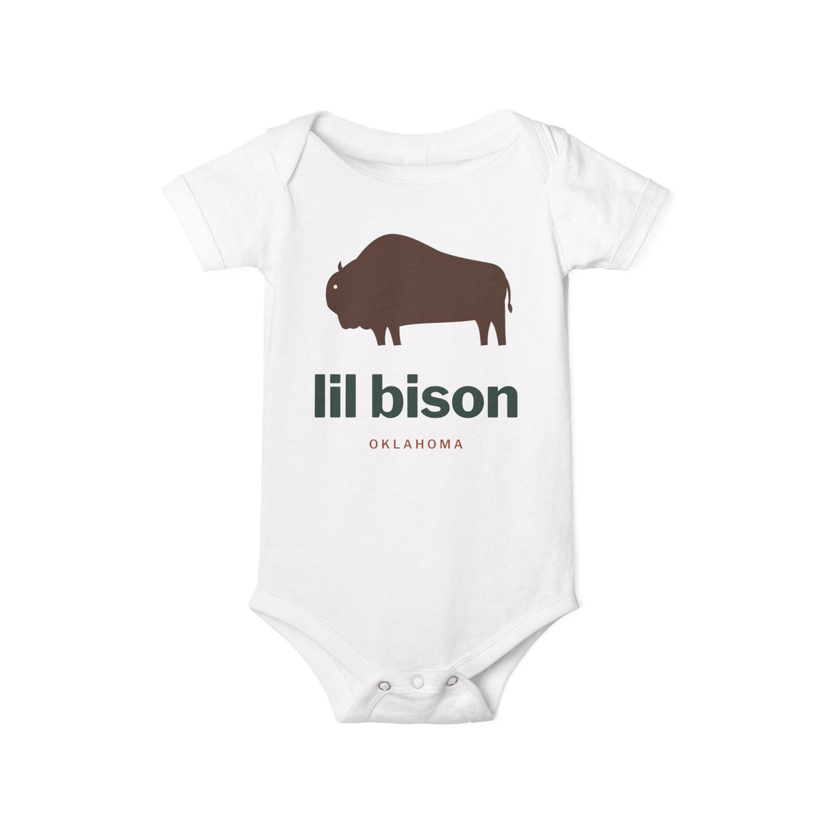 lil bison Oklahoma Baby Bodysuit