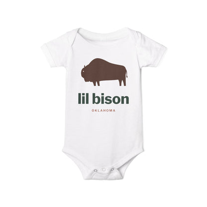 lil bison Oklahoma Baby Bodysuit