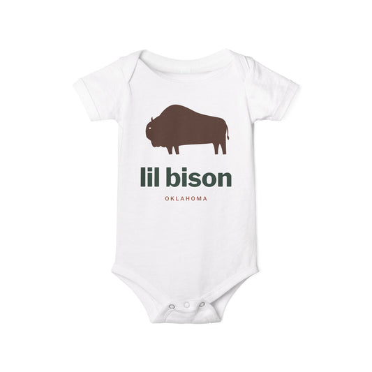 lil bison Oklahoma Baby Bodysuit
