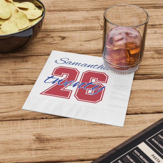 Bixby Spartan Senior Class 2026 Party Napkin
