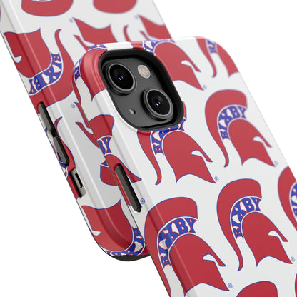 Bixby Spartan Red Logo Impact Resistant iPhone Case