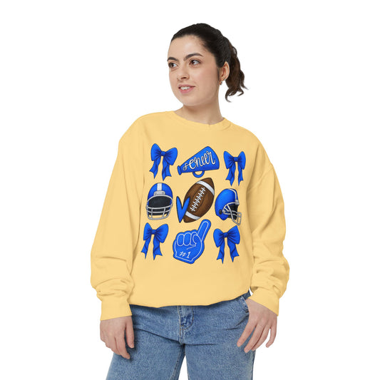 Bixby Spartan Cheer & Football Comfort Colors Sweatshirt