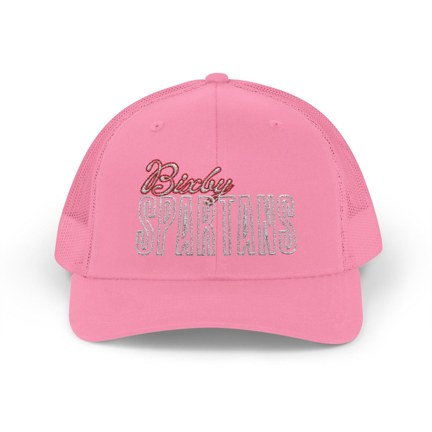Bixby Spartan Cursive Embroidered Trucker Snapback