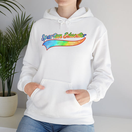 Spartan Educator Tie-Dye Design Gildan Hoodie