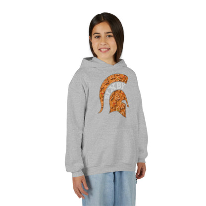Bixby Spartan Gingerbread Helmet Youth Gildan Hoodie