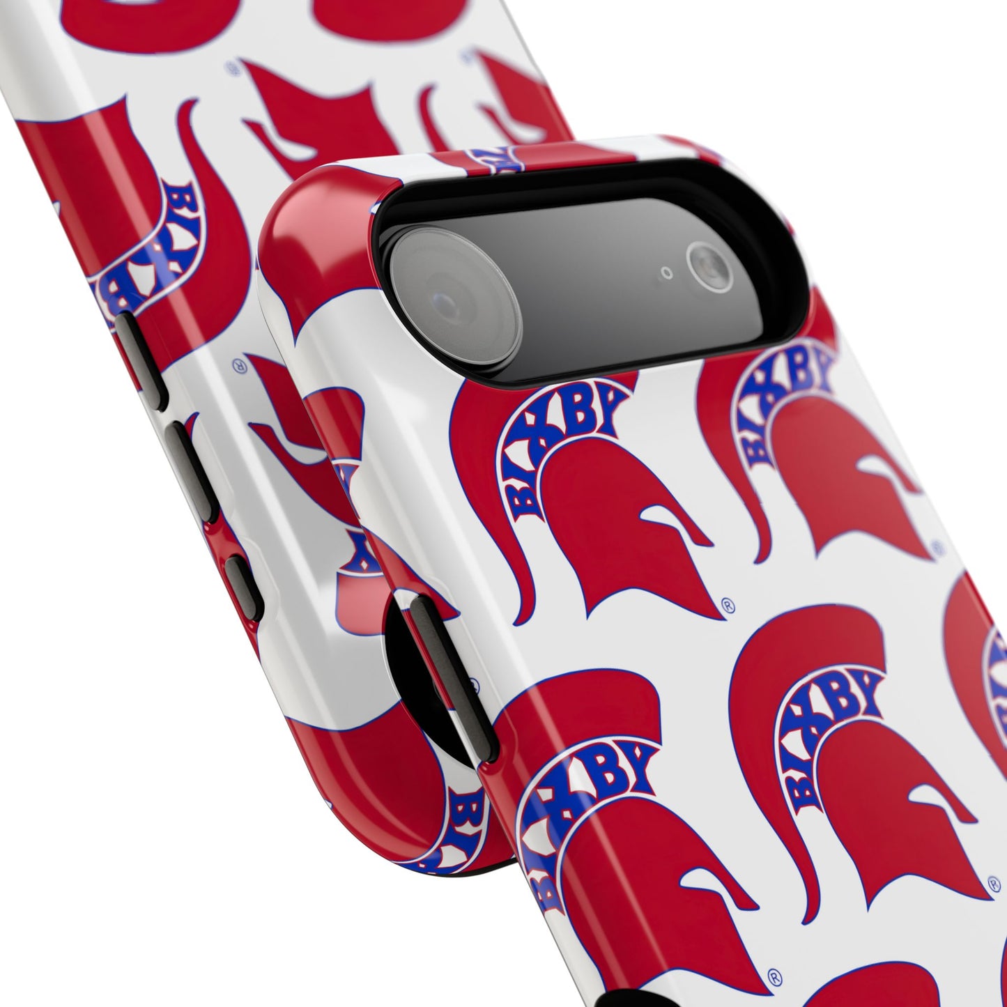 Bixby Spartan Red Logo Impact Resistant iPhone Case