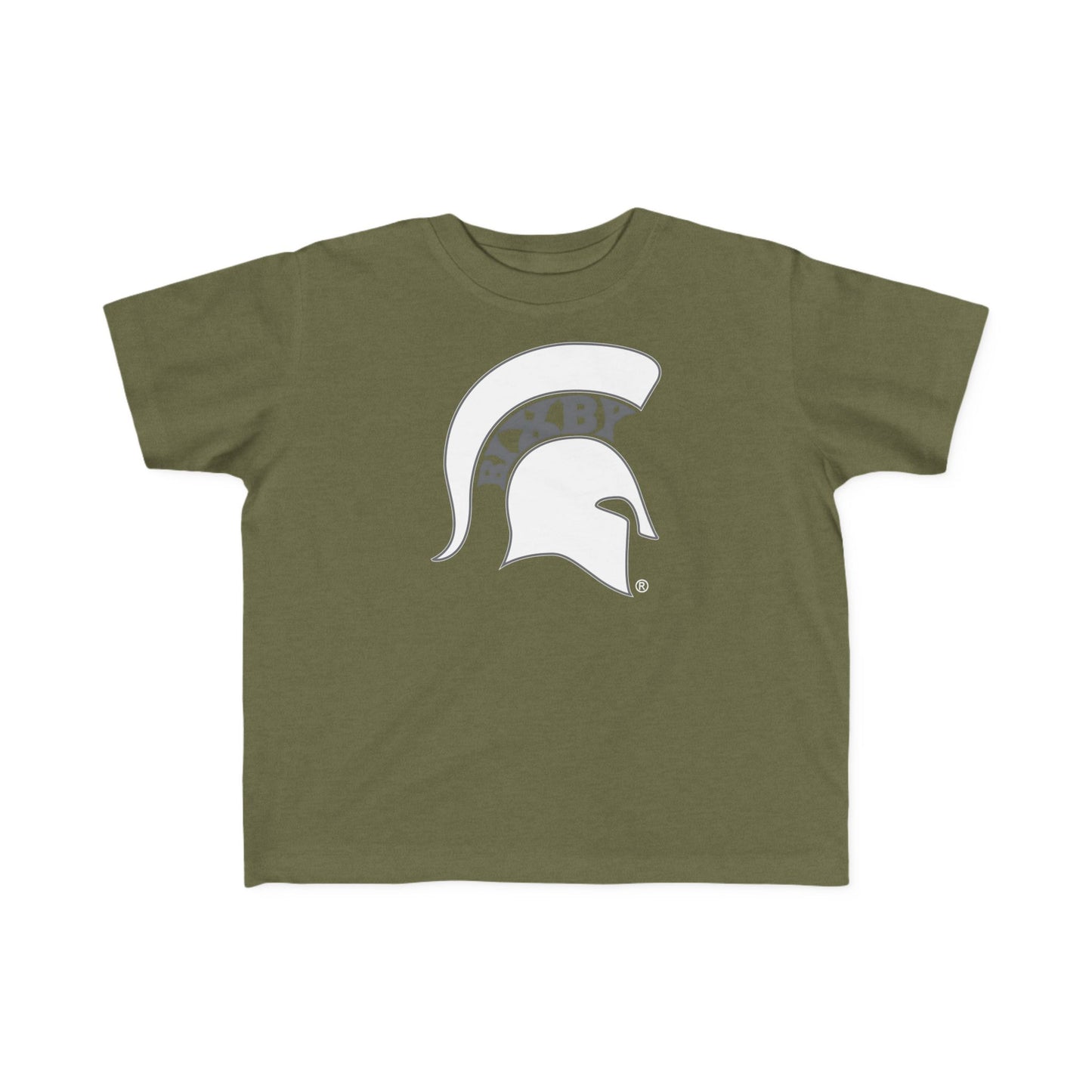 Spartan White Logo Rabbit Skins Toddler Tee