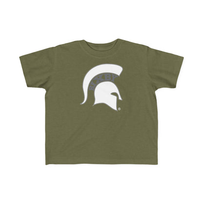 Spartan White Logo Rabbit Skins Toddler Tee
