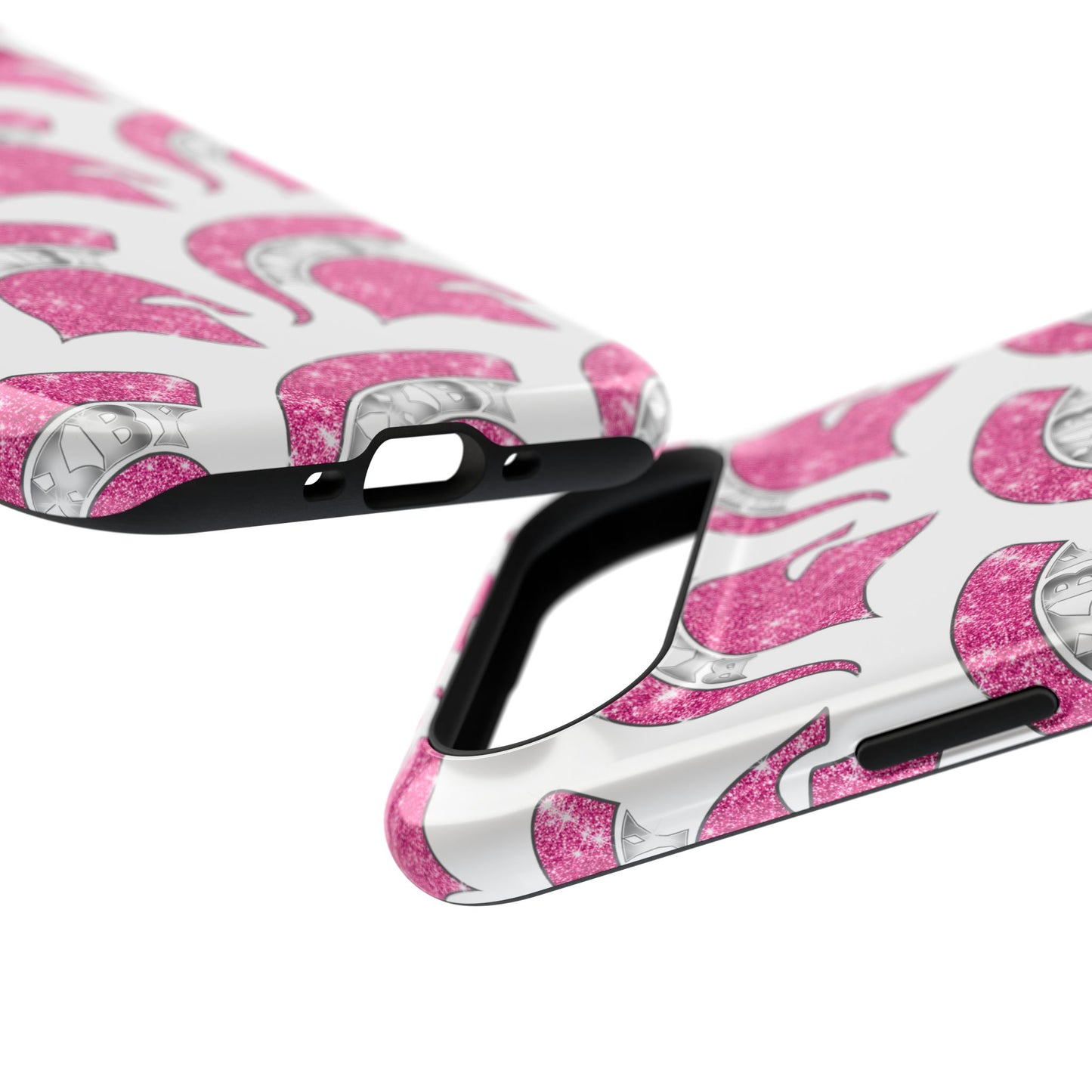 Bixby Spartan Pink Bling Logo Impact Resistant iPhone Case