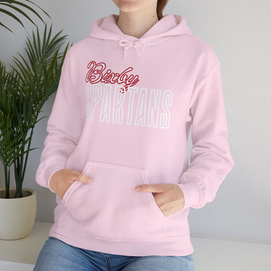 Bixby Spartans Cursive Gildan Hoodie