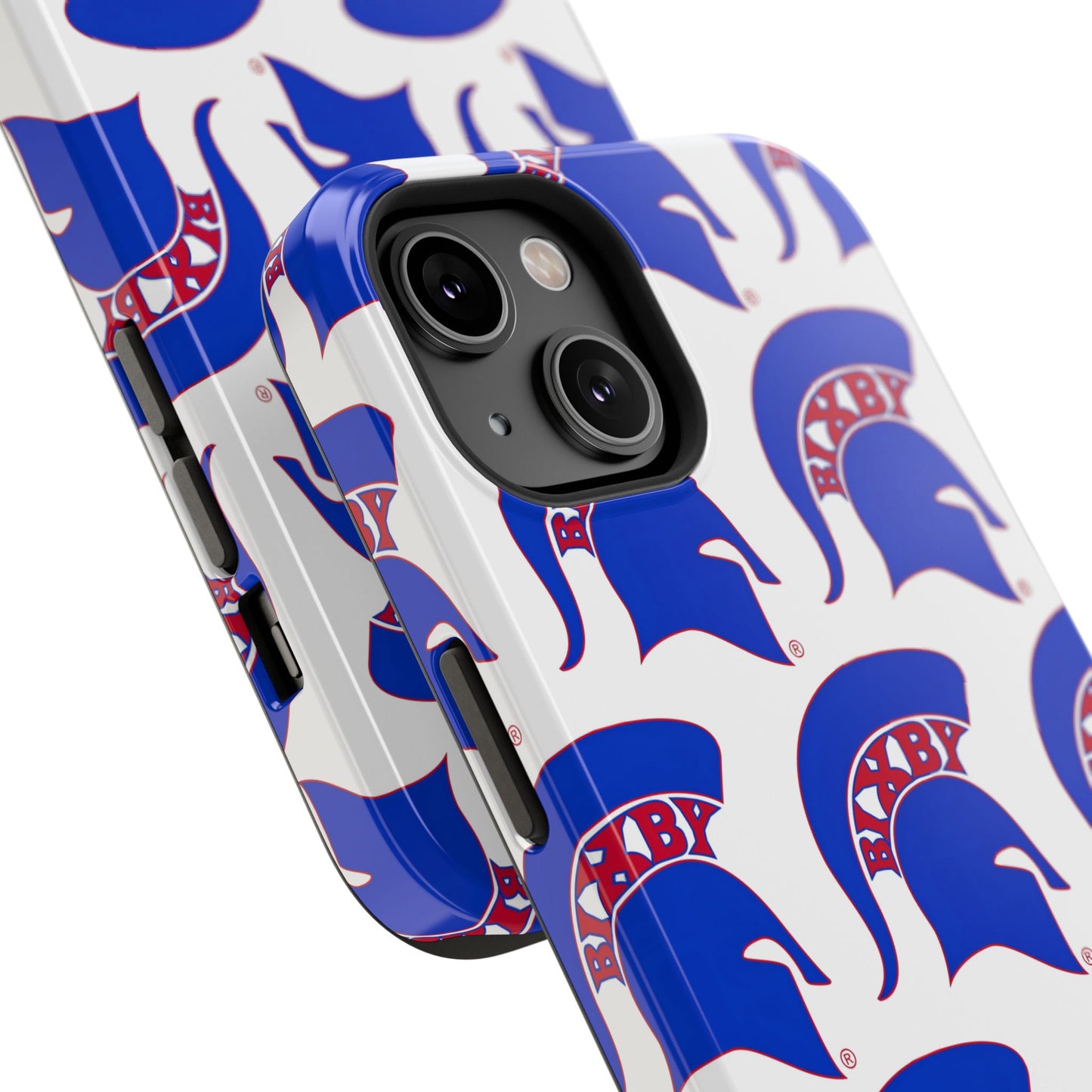 Bixby Spartan Blue Logo Impact Resistant iPhone Case