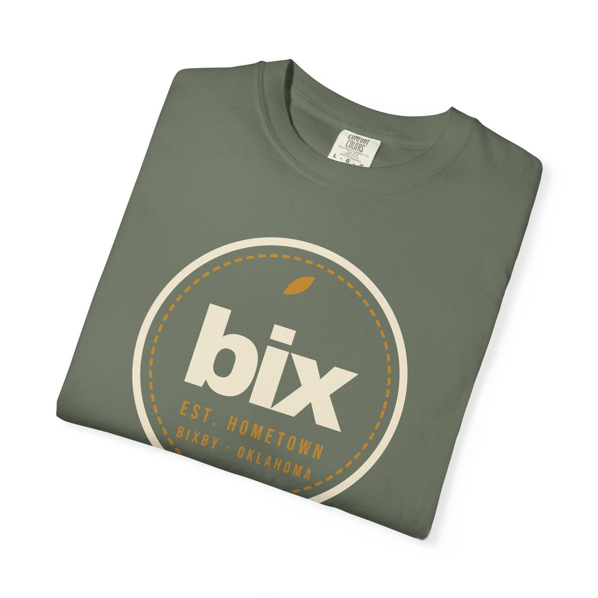 bix Stamp Bixby, Oklahoma Comfort Colors Tee