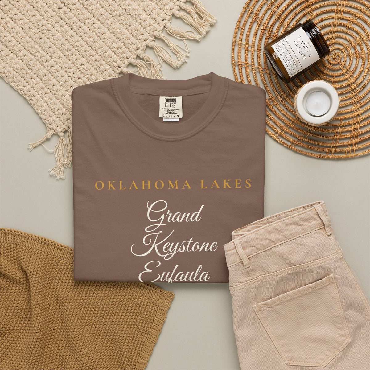 Oklahoma Lakes Tee | Comfort Colors