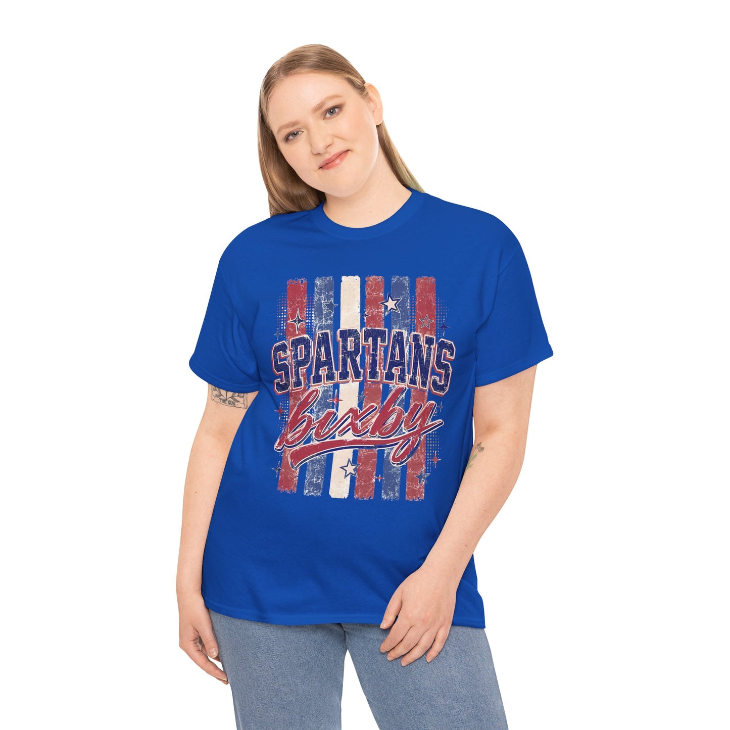 Spartans Bixby Patriotic Tee