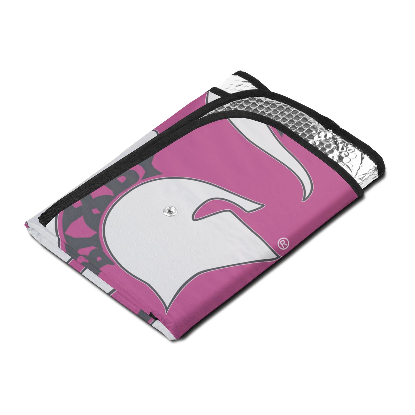 Bixby White Logo Pink Car Sun Shade