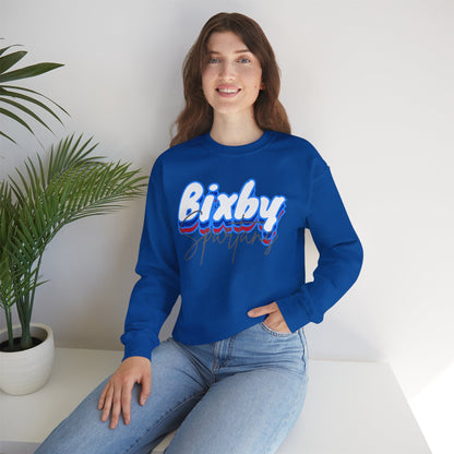 Bixby Spartan Script Logo Gildan Sweatshirt