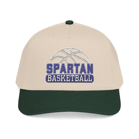 Spartan Basketball Embroidered Mid-Profile Ballcap