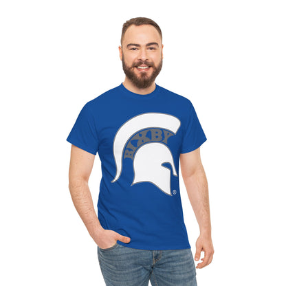 Spartan White Logo Gildan Tee