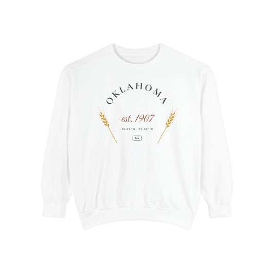 Oklahoma Est. 1907 Crewneck Sweatshirt | Comfort Colors