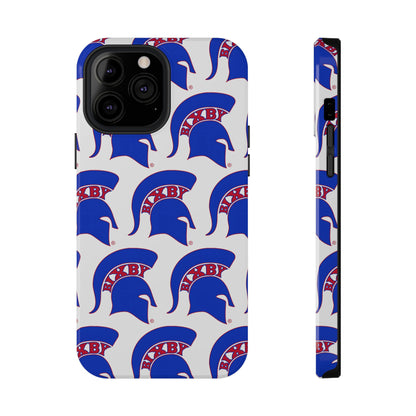Bixby Spartan Blue Logo Impact Resistant iPhone Case