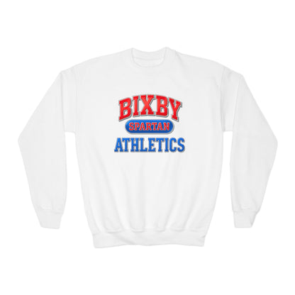 Bixby Spartan Athletics Youth Metallic Gildan Sweatshirt