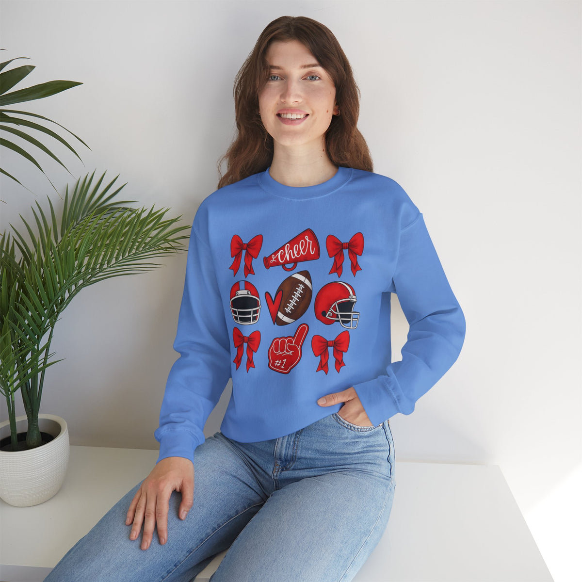 Bixby Spartan Cheer & Football Gildan Sweatshirt