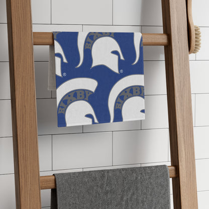 White Spartan Logo Rally Towel