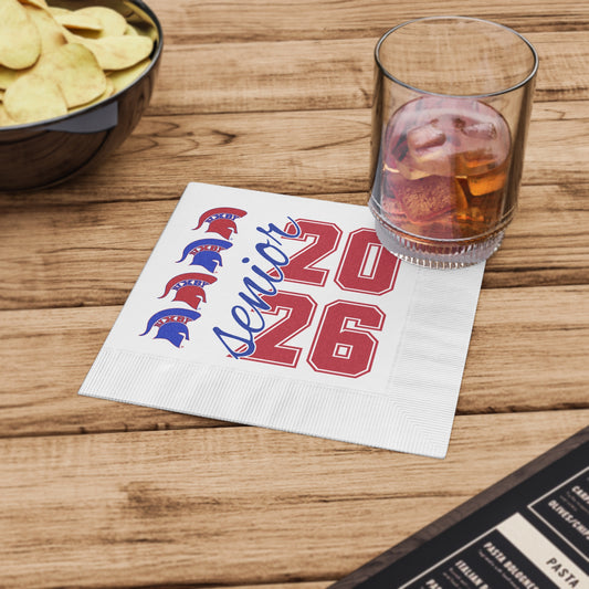 Bixby Spartan Senior Class 2026 Party Napkin