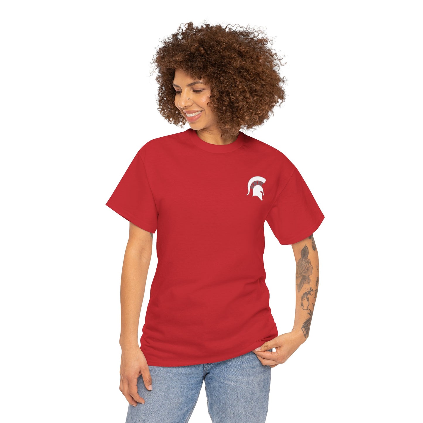 Kick. Pass. Score Spartan Soccer Gildan Tee