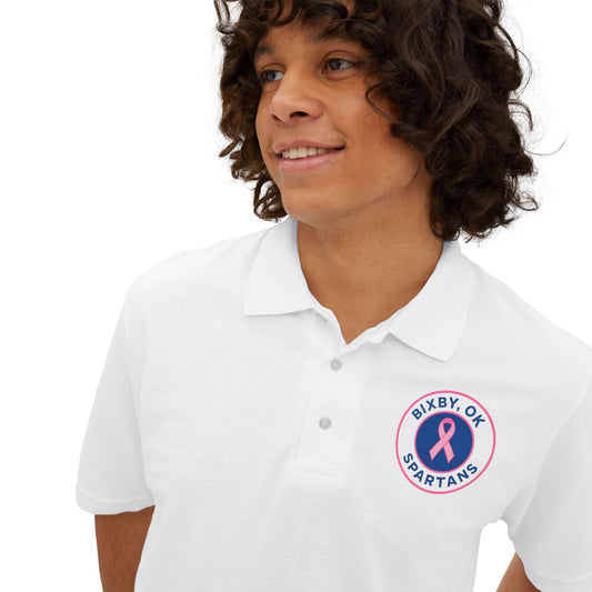 Spartan Men's Breast Cancer Awareness Polo