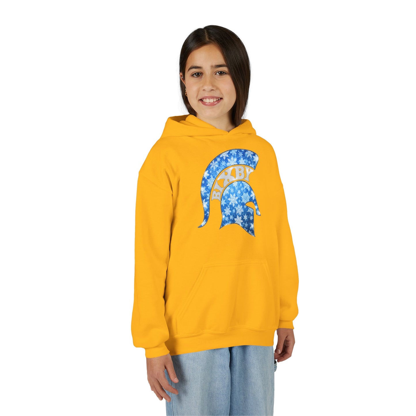 Bixby Spartan Winterfrost Youth Gildan Hoodie