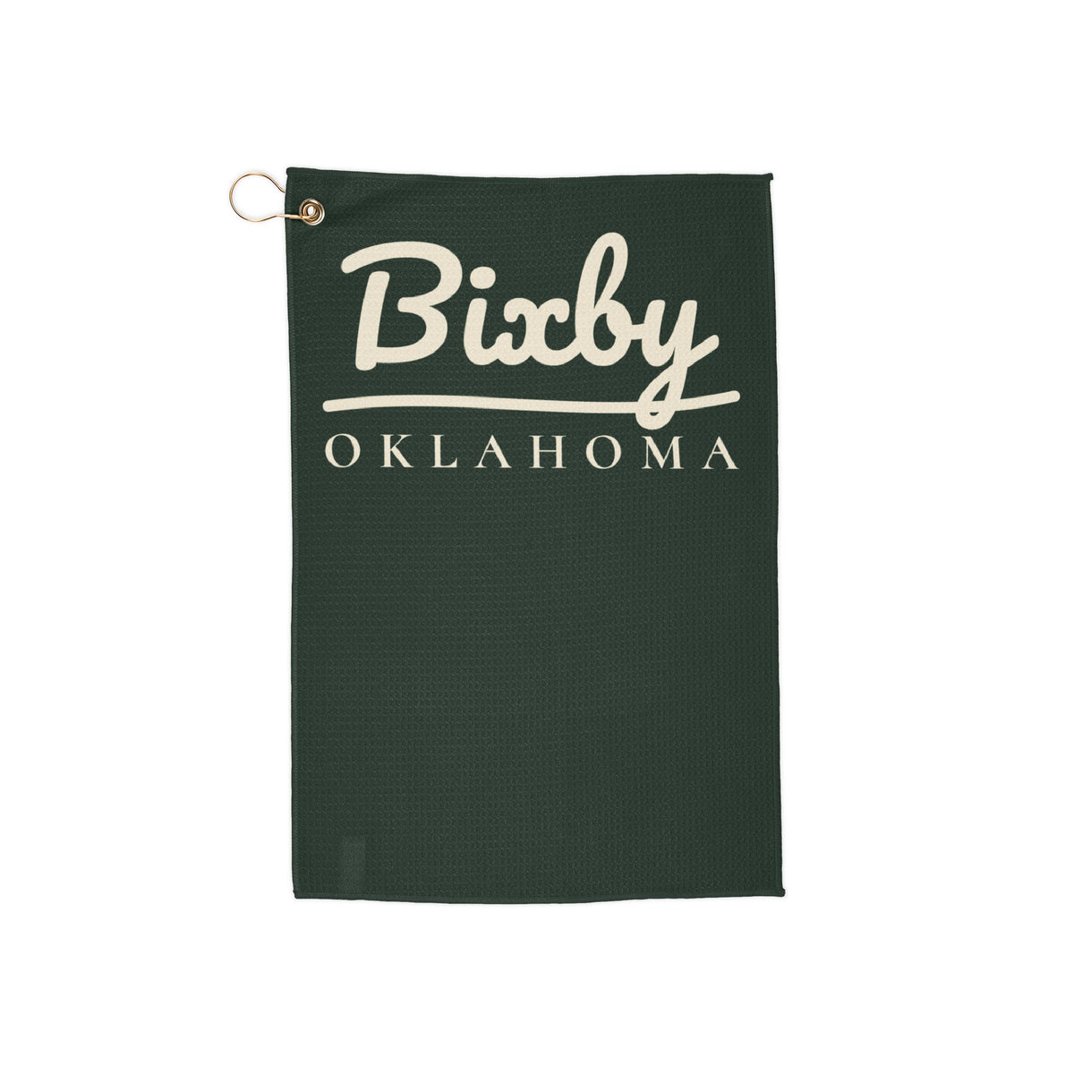 Bixby Garden Script Golf Towel