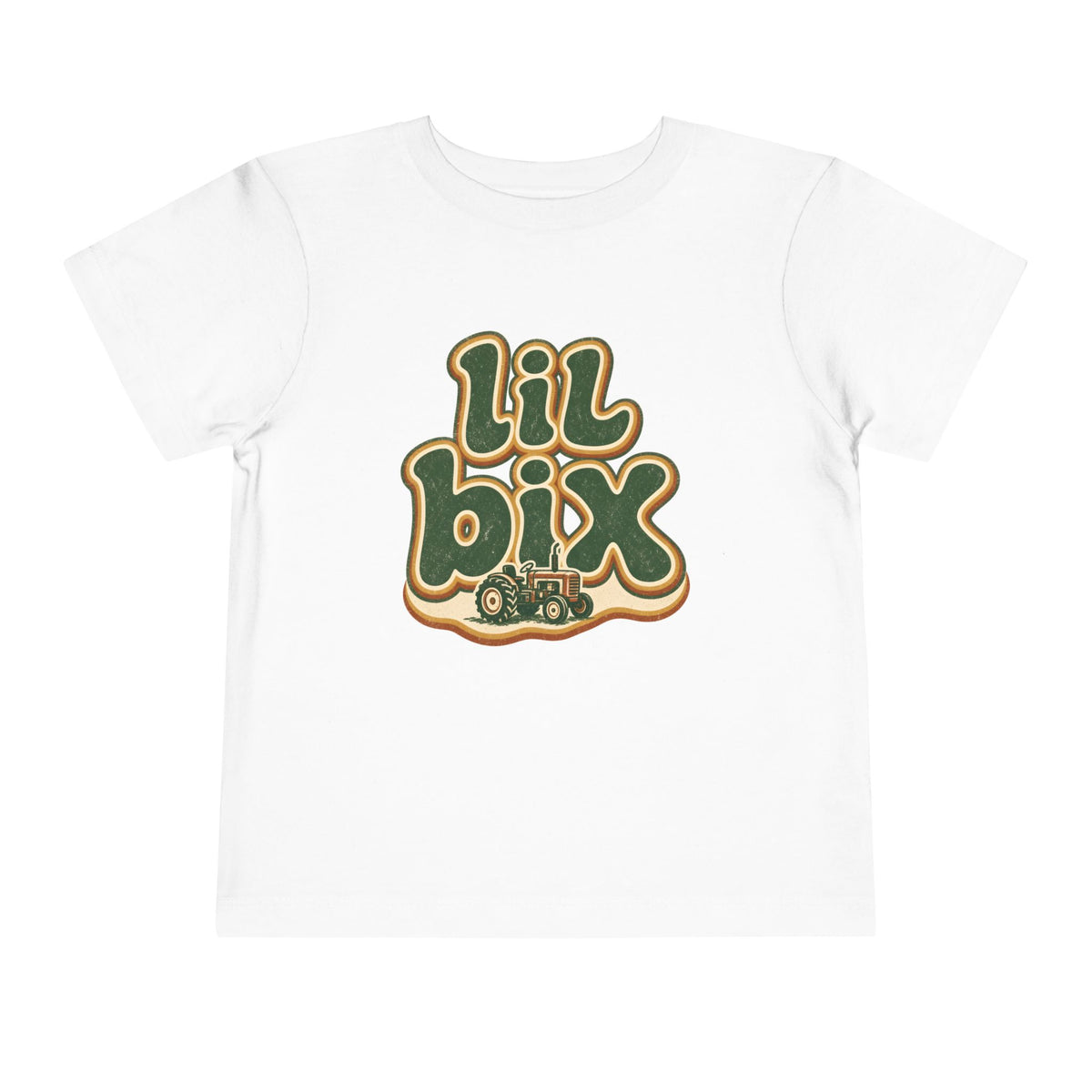 lil bix Groovy Tractor Toddler Tee