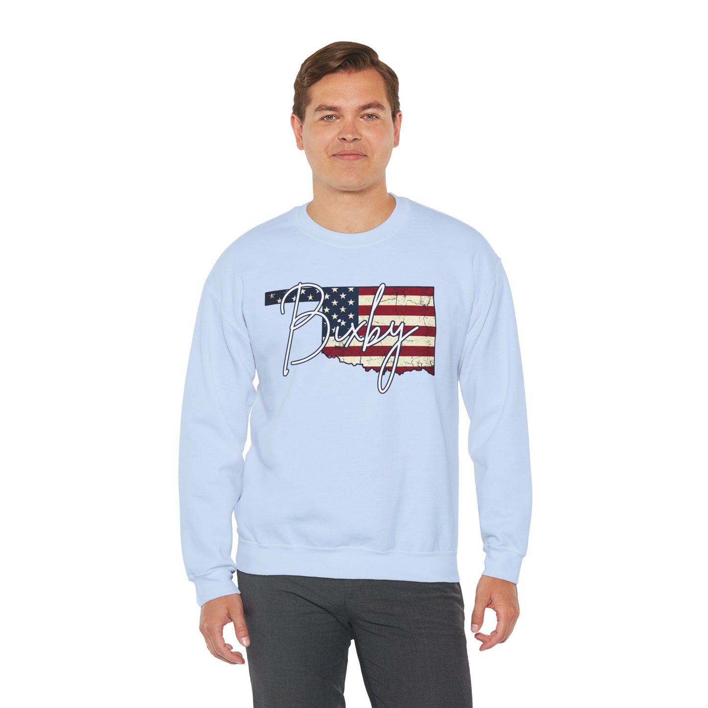 Oklahoma Flag 'Bixby' Gildan Sweatshirt – Retro American State Pride