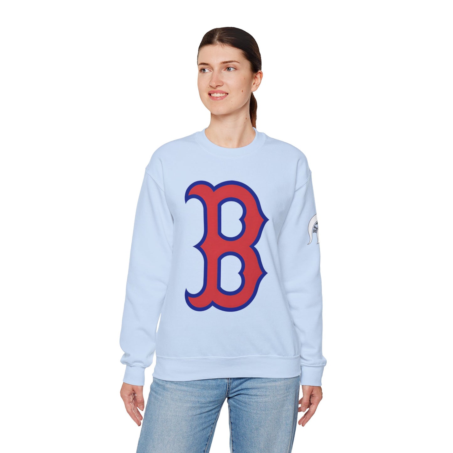 Vintage "B" Sweatshirt with Spartan Sleeve Logo