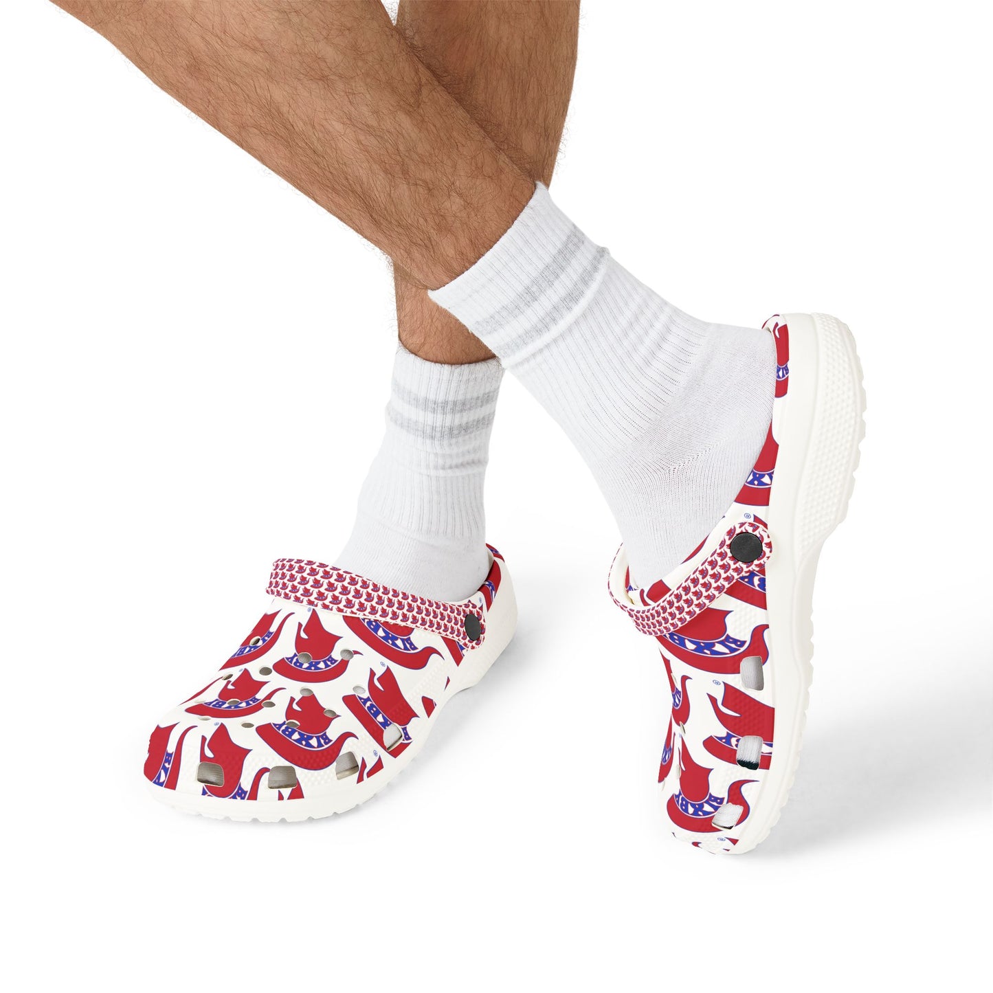 Spartan Red Logo Crocs