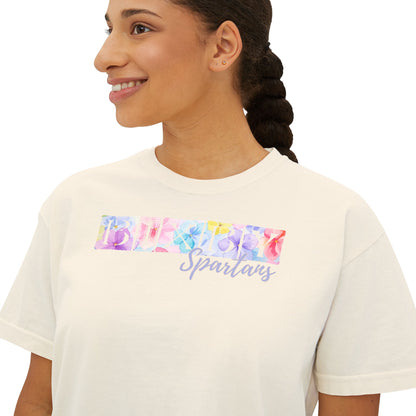 Bixby Spartans Comfort Colors Spring Pastel Boxy Tee