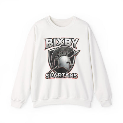 Bixby Spartans Crewneck Sweatshirt Vintage Helmet School Spirit