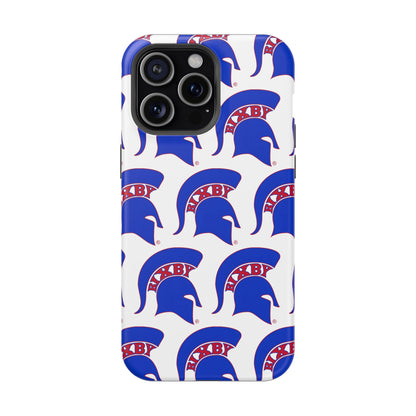 Bixby Spartan Blue Logo Impact Resistant iPhone Case