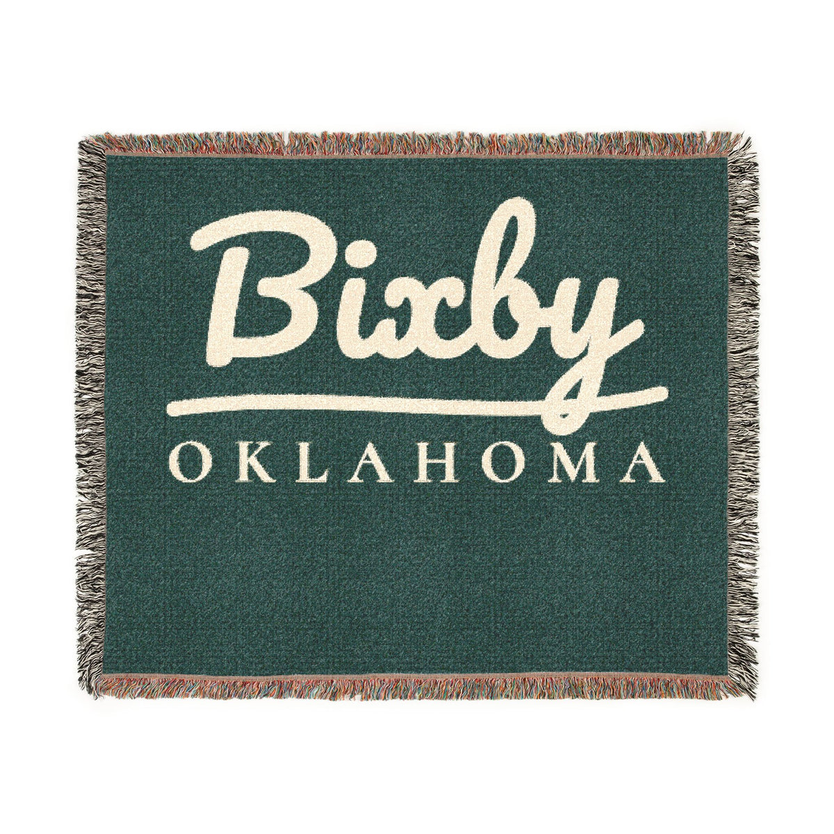 Bixby Garden Script Woven Throw Blanket