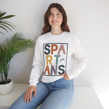 Spartans Block Text Gildan Sweatshirt